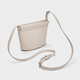 Charles/Keith24 Herbst Neues Produkt CK2-10271390 Einfacher Reißverschluss Crossbody Bucket Bag Achselhöhle Haferfarbe