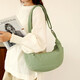 Nylon cloth Japanese large capacity shoulder bag dumpling bag lightweight casual versatile fashion trend simple crossbody bag for women khaki