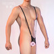 Fei Mu's butt-baring men's suspender thong can be inserted into sexy underwear, gay underwear flirting supplies 7199 type men's suspender black single strap thong, one size fits all, recommended weight 110-160Jin Jin is equal to 0.5 kg