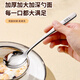 Carole 316 stainless steel spoon food grade long handle round spoon Western food spoon soup spoon spoon spoon eating spoon 316L imported from Germany, round spoon, extra thick material - large size 3 pieces