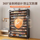 Silao steel shoe cabinet entrance door entry cabinet storage cabinet integrated wall entrance cabinet multi-layer household dust-proof shoe rack 7 layers of gray - length 120 height 112 (approximately 49 pairs of shoes) width 32cm (can hold shoes under size 42)