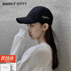 MAINLYKITTY女士棒球帽软顶鸭舌帽子遮阳跑步休闲帽女2025新款送女友老婆礼物 黑色-礼盒装