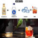 Jagermeister Petite bouteille de vin étranger, six vins de base principaux, whisky, brandy, vodka, rhum, tequila, gin, vodka d'origine de Wonder Water avec 50 ml * 1 bouteille
