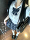 ROSELEX制服诱惑套装御姐战袍高档JK制服裙正版高腰百褶裙女狗短淑格裙弹 黑色开衫毛衣 单件外套 XS
