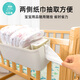 Crib hanging children's head fence diapers storage box diapers hanging bag basket pearl powder