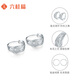 Liuguifu Jewelry Platinum Earrings for Women PT950 Platinum Earrings Birthday Gift 3.05g