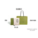 Gucci (Gucci) Ophidia Retro Old Flower Logo Striped Gurting Drawschnall -Leinwand Leder -Eimer -Tasche Crossbody -Umhängetasche Basis -Pack (Bag + Staubbeutel)
