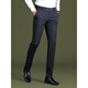 
Seven Wolf (SW1960) striped trousers for men 2025 new ice silk straight slim casual pants draped business formal suit summer thin 9901-pure black-summer thin 29