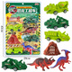 Simulación de dinosaurio Ingeniería de construcción Vehículo de transporte Tyrannosaurus Rex Excavation Earth Truck Model Boy Toy 54220 Box [Cream Gum Guka Kitchen Show] 9928
