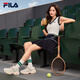 
FILA Yang Mi's official File women's knitted skirt 2025 autumn new fashionable casual color-block sleeveless dress Secret mirror blue-DB L 170/88A/L
