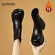 DAPHNE short boots women's shoes winter Martin boots 2025 new hot style autumn and winter versatile plus velvet thick-soled Chelsea boots