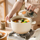 Meichu (Maxcook) Keramikauflauf 2L -Suppe, Medizin, Haferbrei, gedünsteter Reis, Gesundheitssuppentopf, Big Belly Pot, Open Fire MCTC1484