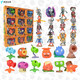 Shantou Linnun Rongdafeng Générant authentique vs Zombie Toy Wholesale Grand PEA PEA tireur Zombie King Ejection Battle Game PK 686-1849 Plant + 2 Cartes à jouer zombie anglais