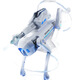Biansheng Science and Education AI intelligent robot dog voice artificial technology programming boy electric remote control children's toy gift [Black and gold] AI intelligent robot dog gift box Shooting + singing and dancing + programming