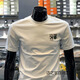 Yuexini Fashion Fashion Trendy Impresión impresa All-Match Slim Camiseta de manga corta Jóvenes Menores Redondeos Europeos Top 3881# White S Recomendado 90-100Jin [Jin equivale a 0.5 kg]