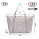 WEEKEIGHT Travel Storage Bag Waterproof Clothing Organizer Bag Portable Large Capacity Handbag Case Box Pull Black