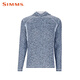 
SIMMS Hooded Pull-up Sunscreen Suit Soft Comfort Top Sunscreen Breathable Outdoor Fishing Luya Long Sleeve Sunscreen Suit 14117 Hooded - Camouflage Blue S