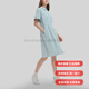 Fila Emerald Serie Solid Color Fashion Loose Casual Polo Hals kurzärärmiges Kleid für Frauenstil Dreamwachen Grüne Mode Traumwachen grün 3xl