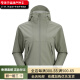 凯乐石（KAILAS）KAILAS 纯色运动户外登山防风防泼连帽软壳夹克外套 女 玄青黑 XS