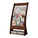 Rack de journaux Rack de journaux Books et porte-journaux Rack d'informations en bois Rack de journaux montés sur papier de journal magazine Magazine Rack Storage Promotional Display Rack Books and Magazines K687 # White High 96 Quatre Clips de journaux (installés sans emballage)