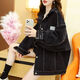 
Li Lang denim jacket for women in autumn, Korean loose large size slim women's jacket top 9926# picture style [Blue] S [Suggested 80--100Jin [Jin equals 0.5 kg]]