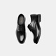 Aokang men's shoes 2025 autumn new formal leather shoes cowhide lace business professional groomsmen comfortable men's shoes black size 40