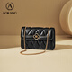
Aokang bag women's bag fashionable and fashionable diamond chain bag commuting slanted shoulder bag birthday gift high-end feeling for girlfriend