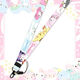 Cartoon lanyard Kuromi Melody Cinnamon dog Gemini KT cat double-sided mobile phone hanging neck long rope Melody
