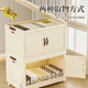 Haoer storage cabinet folding storage box simple wardrobe snack clothes installation-free storage box solid color four layers