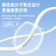 HP 1115 wired headset semi-in-ear 3.5mm metal ear handle headset antibacterial design AI call noise reduction game music headset computer suitable for Apple Huawei Xiaomi cloud white 3.5mm interface | patented sound cavity | antibacterial wear 1.2m style cord length