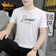 
Golden Shield Summer Men's Short Sleeve T-shirt Slim Thin Sports and Casual Top Ice Silk Half Sleeve Round Neck T-shirt Korean Style Trend 1423 Black M 100Jin[Jin equals 0.5 kg]-110Jin[Jin equals 0.5 kg]