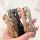 Likashi's new retractable hairband portable artifact folding hairband hairpin female invisible hair hole toothed headband hairpin folding hairband khaki color