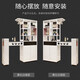 Pupan retractable bar table household wine cabinet modern simple bar partition cabinet bar cabinet living room dining 1585#1.4 meters + 1 bar chair