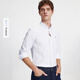 Navigare Italienisch kleines Segelboot Langarm Pendler Hemd Herren Herbst Oxford Spinnen knackig Casual Shirt High-End-Inch-Hemd Männer gebleicht L /40