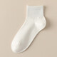 Solid color socks men's short socks mesh summer thin boneless breathable sweat-absorbing short socks [5 colors 5 pairs] 5 pairs