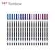 蜻蜓（TOMBOW）日本Tombow双头水彩笔青紫系19色绘画初学者毛笔ABT 深色李子_ABT679