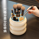 KAMAN makeup brush storage tube dust-proof with cover rotatable eye shadow lipstick storage rack desktop cosmetics storage box pen holder rotating brush tube with cover 1 piece