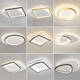
LED ceiling light living room bedroom light modern simple atmospheric master bedroom round square Nordic children's room lamp 1W ginger 9922 round black 45CM three colors