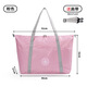 WEEKEIGHT Travel Storage Bag Waterproof Clothing Organizer Bag Portable Large Capacity Handbag Case Box Pull Black