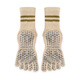 Skingcond German yoga socks non-slip women's breathable deodorant sports fitness training split toe mid-tube Pilates artifact striped five-finger gray non-slip breathable 85-140Jin Jin equal to 0.5 kg can be worn