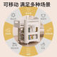 Colubi baby diaper table baby touch care table diaper changing movable newborn bath crib nursing table + 5 storage boxes
