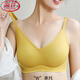 浪莎（LangSha）品牌无痕美背内衣女小胸显大内衣平胸专用无钢圈文胸聚拢收副乳胸 黑色+黑色 L 120-135斤】6厘米