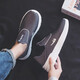 Huili senior shoes men's shoes comfortable middle-aged and elderly casual shoes dad shoes breathable mother shoes KGH1477 black gray 42