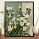 OUOETY digital oil painting flowers landscape cartoon hand-painted filler handmade acrylic oil painting decorative painting H1049 tulips H1049 tulips 30*40 black and white solid wood thin painting board + pigment pen