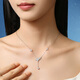Zhou Taisheng DC Bright Star Series Star Necklace S925 Necklace Silver Clavicle Chain Birthday Gift for Girlfriend