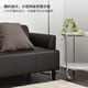 IKEA Hanlin Bi Leather Sofa Double Sofa Bunce Dark Brown Modern Simple Dark Brown Sofa