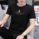 
Seven Wolf Modal Cotton Ice Wire Breathable Men's Short Sleeve T-shirt Summer New Quick Dry High-end T-shirt Top Men 1421 White M 100Jin [Jin equals 0.5 kg]-110Jin [Jin equals 0.5 kg]