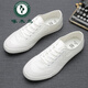 
Woodpecker Summer New Canvas Shoes Men's Shoes Men's Shoes All-match Breathable Single Shoes Low-top Soft Sole Men's Casual Flat Shoes Beige/C Style 9272 Lace-up Style 39