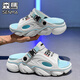 Senma Slipper Herren Sommer 2025 Neuer Stil Outdoor Anti-Rutsch dicker Einzelstreifen fühlen Flip-Flops Casual Driving Strand Sandalen Mint Grün 42-43