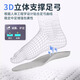 
Li Ning insoles for sports running shock absorption, men and women military training sweat-absorbing and breathable feather basketball anti-slip original pressure-reducing soft elastic and odor-proof black/blue [U-shaped wrapping/arch support] 42 (265mm) cutable